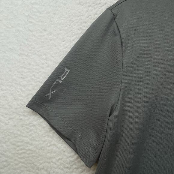 RLX Ralph Lauren Shirt Mens Small Gray Polo Golf Pocket Logo Performance Casual - Picture 5 of 10